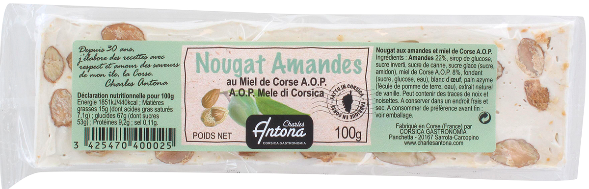 Nougat Amandes au Miel de Corse A.O.P.
