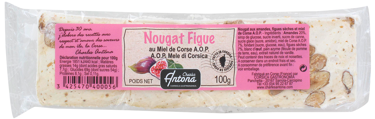 Nougat Figue au Miel de Corse A.O.P.