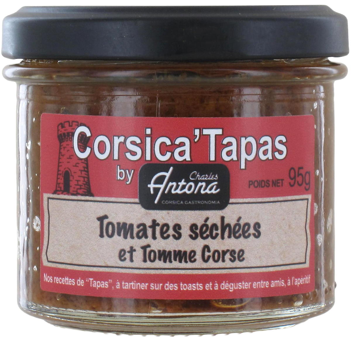 Tapas Tomates séchées et Tomme Corse