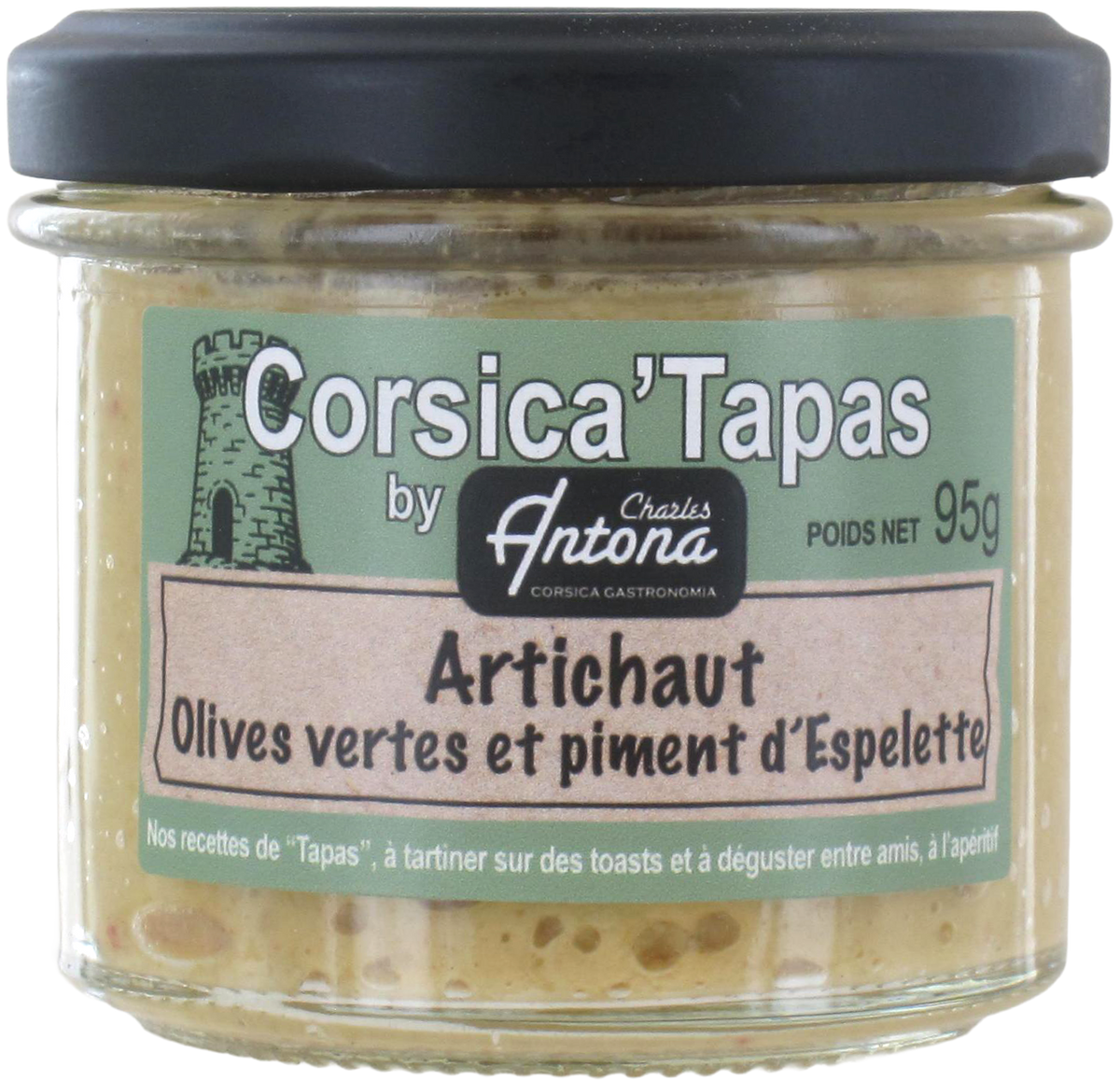 Tapas Artichaut, Olives Vertes et Piment d'Espelette