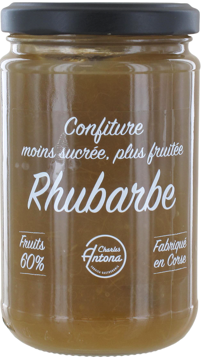 Confiture moins sucrée, plus fruitée de Rhubarbe