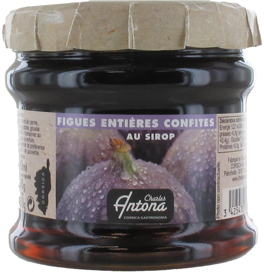 Figues entières confites au sirop